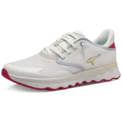 Tamaris Damen 1-23700-44 Sneaker, White Comb, 42 EU - Damen-Sneaker mit herausnehmbarer Sohle, vegan und besonders bequem für den ganzen Tag.