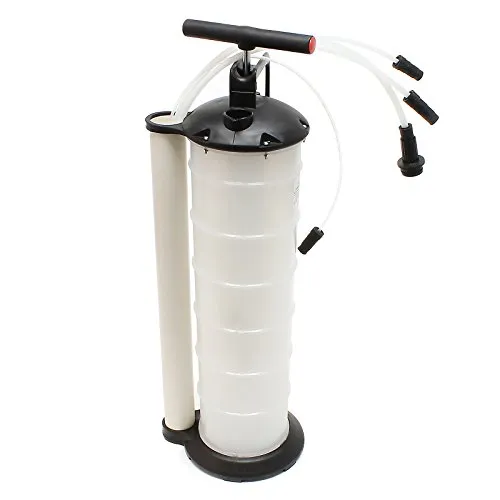 Wiltec Ölabsaugpumpe 7 Liter - Manuelle Handpumpe für Flüssigkeiten - Flüssigkeitsextraktoren mit hoher Kapazität für schnelle Flüssigkeitswechsel. Ideal für Motoröl, Wasser und Bremsflüssigkeit, unabhängig von Stromquellen.
