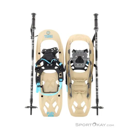 Tubbs TRK Flex 24 Kit Set Schneeschuhe - Beige - 24 - Schneeschuhe mit flexibler Bindung für optimalen Komfort und Beweglichkeit im Schnee, ideal für Winterabenteuer.