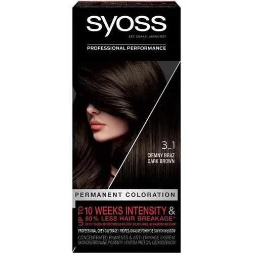 Syoss Permanent Color Permanent-Haarfarbe Farbton 3_1 Dark Brown 1 St.