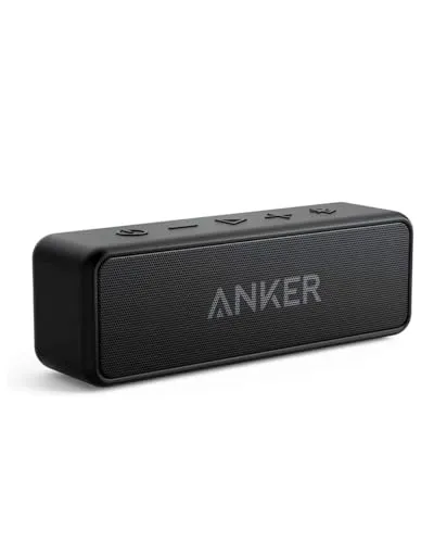 Anker SoundCore 2 Bluetooth Lautsprecher - Tragbare Bluetooth-Lautsprecher mit 24h Akkulaufzeit und IPX7 Wasserschutz – ideal für Outdoor und Zuhause. Genießen Sie kraftvollen Sound mit Ankers BassUp-Technologie.