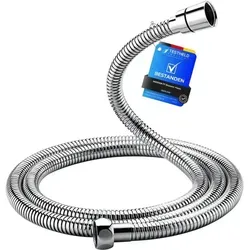 1,7 M Langer, Flexibler Duschschlauch – Edelstahl-duschschlauch, Verdreh- Und Knickfest, Auslaufsicher, Universeller G1/2", Robuster Ersatz Mit Messinganschlüssen Und -dichtungen, Chrom/silber