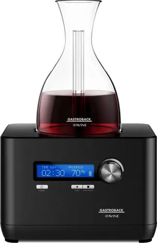 Gastroback Home Sommelier 47000 – Schnelles Dekantieren - Entfalten Sie die Aromen Ihrer Weine mit dem Gastroback Home Sommelier 47000. Dekantiert 40 Mal schneller als üblich und sorgt für ein intensives Geschmackserlebnis.