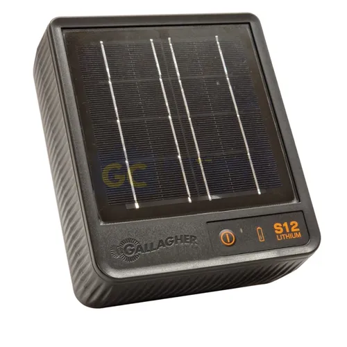 Gallagher S12 Solar Energetisator Elektrozaun 0.12J 1.2km 2.2w Panel