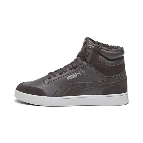 PUMA Unisex Shuffle Mid Fur Sneaker, Grau (Flat Dark Gray Cast Iron Cool Light Gray), 40 EU