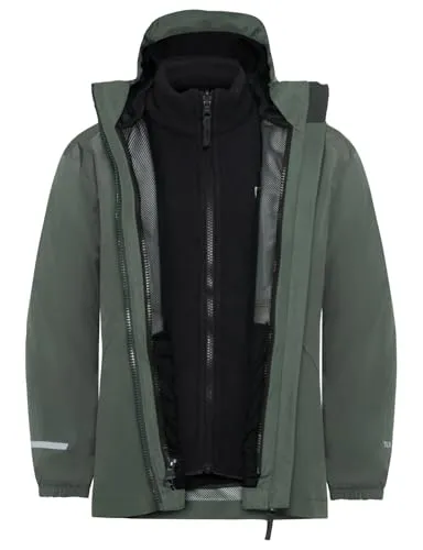 Jack Wolfskin 3-in-1-Funktionsjacke "ICELAND 3IN1 JACKET K" - Funktionsjacken für Kinder, wasserdicht und atmungsaktiv mit TEXAPORE-Technologie, ideal für Outdoor-Aktivitäten und wechselhaftes Wetter.