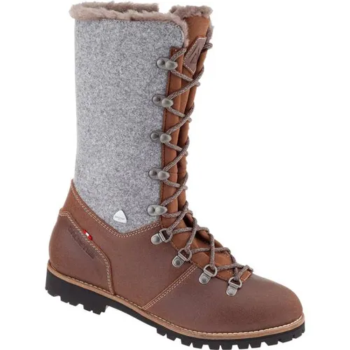 DACHSTEIN Damen LOTTI Urban High-Cut-Schuhe - Hochwertige Urban High-Cut-Schuhe für Damen mit Schnürverschluss. Vibram® Roccia Sohle für besten Halt. Wasserabweisendes Obermaterial aus Loden und warmes Textilfellfutter sorgen für Komfort bei kaltem Wetter.