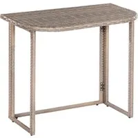 MERXX Balkonset beige/grau – stilvolles Gartenmöbel-Set - Gartenmöbel-Set mit pulverbeschichtetem Stahlgestell und wasserabweisenden Auflagen. Ideal für entspannte Stunden auf dem Balkon oder der Terrasse.