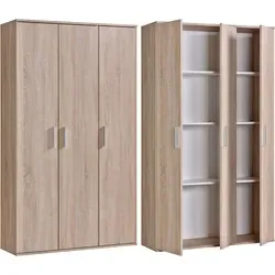 Procontour Mehrzweckschrank Clara - Bestseller für Ihr Zuhause - Kleiderschrank mit 6 variabel einsetzbaren Einlegeböden und Platz für bis zu 14 Paar Schuhe, ideal für Ordnung und Stauraum in jedem Raum.