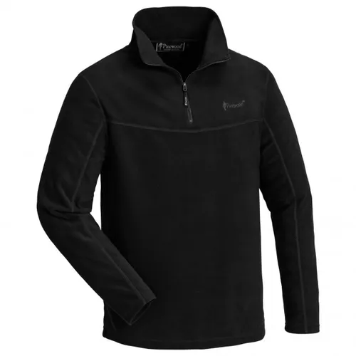 Pinewood Tiveden Fleece Pullover Herren schwarz - Herren-Pullover aus 180g Anti-Pilling-Fleece, ideal für kalte Tage, mit bequemem Stehkragen und Flatlock-Nähten für höchsten Tragekomfort.