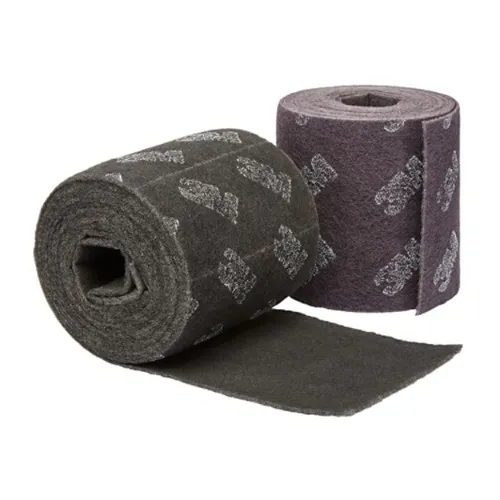 3M Scotch-Brite Multi-Flex Vliesrolle MX-SR, grau, 100 mm x 200 mm - Zubehör für Elektrowerkzeug, ideal für schwer zugängliche Bereiche dank flexibler Faserstruktur und 60-facher Perforation für vielseitige Anwendungen.