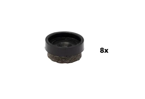 WAGNER design yourself Klick-Gleiter QuickClick® Nachfüllpack für Stuhlgleiter, Filzgleiter, Möbelgleiter - 8er-Set Ersatzgleiter austauschbar - Wollfilz ULTRASOFT SLIM (flach) - Durchmesser Ø 17, 20, 25 mm - für Basis Ø 17, 20, 25 mm - Made in DE