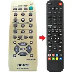 Fernbedienung geeignet für SONY CMT-CPX1 | CMTCPX1 | RMSMR1