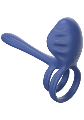 XOCOON Couples Slimline Vibratorring 11 cm Blau - Erotikspielzeug für Paare, bietet ein intensives Erlebnis und fördert die gemeinsame Lust.