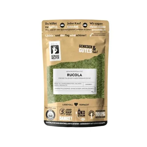 Bremer Gewürzhandel Rucola, gerebelt, für Dips, Salat-Dressings & Marinaden, 30g