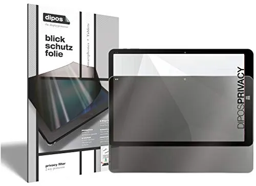 dipos I 2-Wege Blickschutzfolie kompatibel mit CHUWI Hi12 12 Zoll (Im Hochformat) 2 Stück I Sichtschutz-Folie Display-Schutzfolie Privacy-Screen - Schützt gegen seitliche Blicke