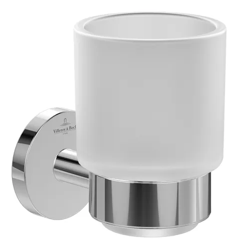 Villeroy & Boch Elements - Tender Glashalter - Sonstige Badaccessoires, eleganter chrom Glashalter für stilvolle Badezimmergestaltung und perfekte Organisation.