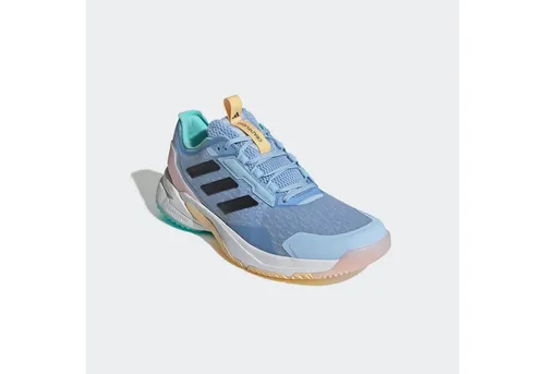 adidas CrazyFlight 6 Hallen-Indoorschuhe für Damen, Größe 43 1/3 - Badmintonschuhe für Damen mit atmungsaktivem Obermaterial und BOOST Zwischensohle für explosive Bewegungen und optimale Dämpfung. Ideal für Hallensportarten und maximale Stabilität.
