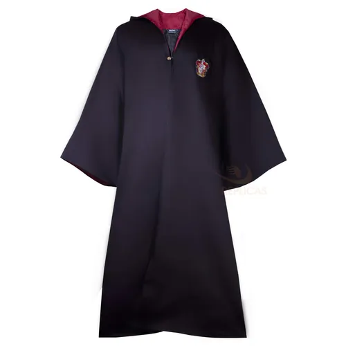Cinereplicas Harry Potter Gryffindor Tunika Schwarz L - Kostüm für Harry Potter Fans, detailgetreu mit Zauberstabtasche und eingesticktem Gryffindor Wappen. Ideal für Karneval und Halloween.
