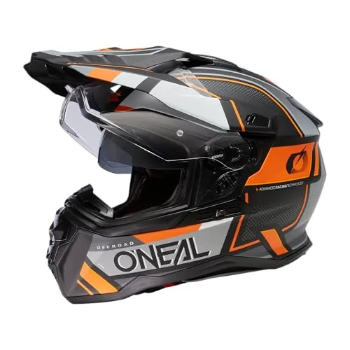 O'NEAL D-SRS Helm SQUARE Schwarz/Grau/Rot/Größe XS