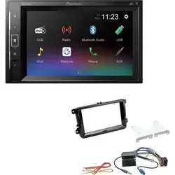 Pioneer DMH-A240DAB 2-DIN Autoradio Bluetooth DAB USB - Zubehör für Car HiFi - Einfache Installation mit geringer Bautiefe, Bluetooth für kabelloses Streaming, DAB+ Digitalradio und umfangreiche Audioformate für besten Musikgenuss.