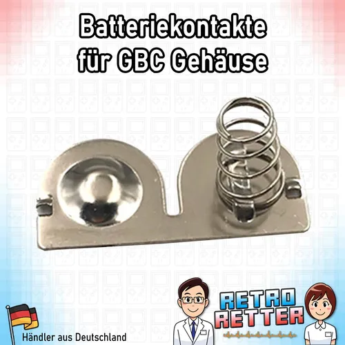 GAME BOY Color GBC Batterie Kontakt Feder Blech Compartment Springs Battery AA