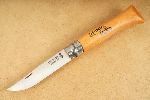 Opinel Traditionell N°6 Taschenmesser Klappmesser Carbonstahl Virobloc Neu O07