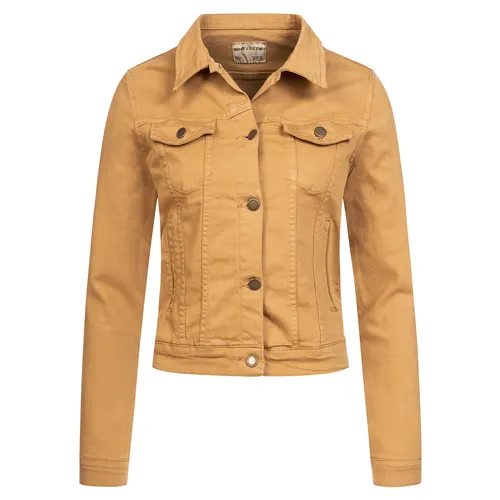 Rock Creek Damen Jeansjacke D-401 Beige XXXL - Klassische Damen Jeansjacke von Rock Creek, ideal für lässige Casual-Looks. Aus hochwertigem Stretchmaterial, mit spitzem Kragen und praktischen Taschen. Perfekt für den Übergang.