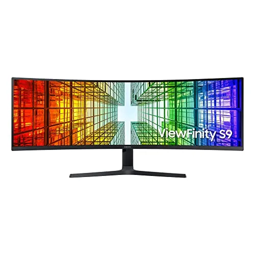 Samsung Business Monitor S9U S49A950UIP, 49 Zoll, VA-Panel, DQHD-Auflösung, QLED, Vesa DisplayHDR 400, Reaktionszeit 4 ms, Bildwiederholrate 120 Hz, schwarz