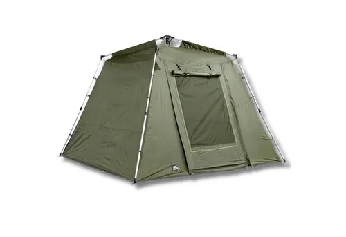 Lucx Angelzelt Marder 2-Personen Komplett-Set - Camping- und Angelzelt für 2 Personen, mit robuster Wassersäule von 10.000 mm für besten Wetterschutz und inklusive praktischem Zubehörset.