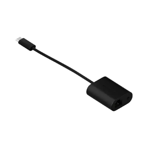 Sonos Combo-Adapter 3,5-mm-Klinke zu USB Typ C - Kopfhörer-Adapter mit 20 cm Kabellänge, ermöglicht einfache Verbindung von analogen und digitalen Geräten für besten Sound.