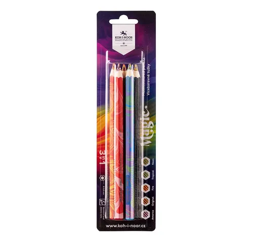 KOH-I-NOOR Buntstift KOH Farbstifte Magic Jumbo 5er