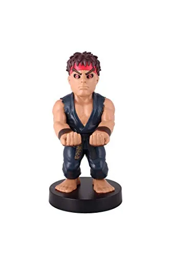 Exquisite Gaming Street Fighter: Evil Ryu Cable Guy 20 cm - Stylische 20 cm Actionfigur von Evil Ryu, ideal für die sichere Aufbewahrung deiner Controller. Kompatibel mit Xbox, PS und PC – ein Must-Have für Gamer!