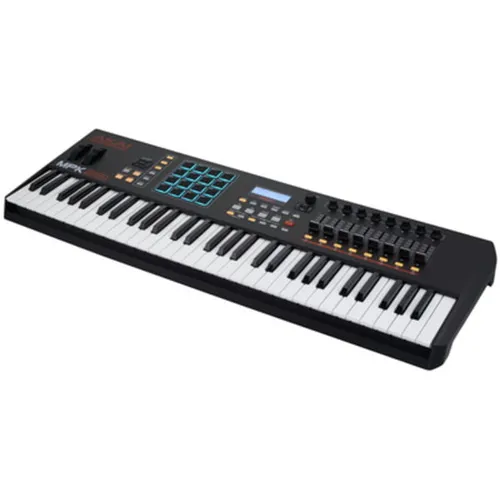 AKAI Professional MPK 261 B-Stock - USB/MIDI Performance Controller - Audio-Controller mit 61 semigewichteten Tasten, 16 RGB MPC Pads, umfassender DAW Integration und inklusive Softwarepaket für kreative Musikproduktion.