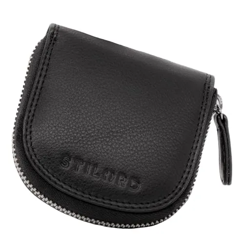 STILORD 'Cash' Vintage Münzbörse aus Leder - Herren-Geldbörse im kompakten Slim-Format aus hochwertigem Rindsleder, ideal für eine stilvolle und übersichtliche Aufbewahrung von Kleingeld und kleinen Essentials.