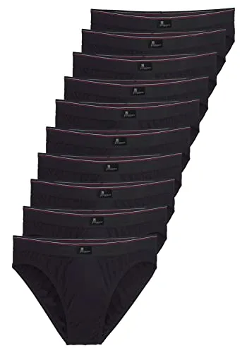 Le Jogger Herren Slips 10er Spar Pack - Herren-Slips im 10er Pack aus 100% Baumwolle, bieten optimalen Tragekomfort und eine perfekte Passform für jeden Tag.