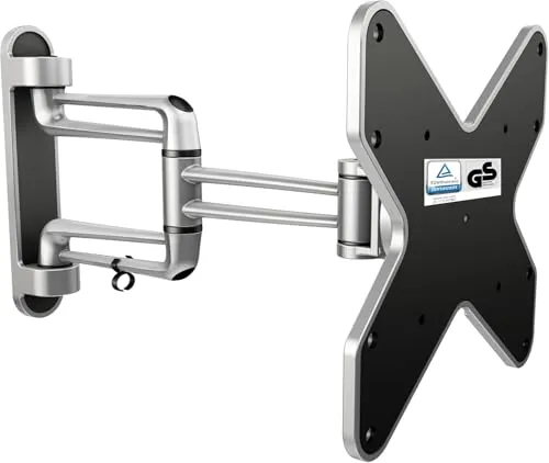 RICOO TÜV geprüfte schwenkbare TV Wandhalterung für 15-37 Zoll - TV-Wandhalterung für Fernseher bis 20 kg, 180° schwenkbar und neigbar, ideal für flexibles Fernsehen in jedem Raum.