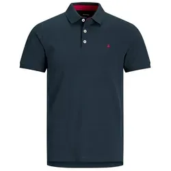 Jack & Jones Poloshirt "Paulos" in Dunkelblau, Größe M - Herren Plussize Poloshirt von Jack & Jones, aus 100% Baumwolle, mit hochwertigem Piqué-Material und stilvollem Polokragen für einen lässigen Look.