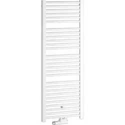 Kermi Basic-50 Badheizkörper Weiß 804x35x450mm - Heizkörper für Warmwasser-Betrieb, überzeugt durch starke Heizleistung und elegantes Design. Flexibel in der Montage mit mittigem oder seitlichem Anschluss.