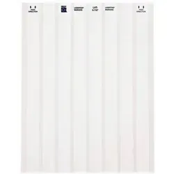 Brady LAT-5-747-10 Etiketten, 20.32 x 12.70 mm, permanent - Hochwertige Polyester-Etiketten in Weiß, ideal für den professionellen Einsatz. 8-bahnig und kompatibel mit US-Letter, perfekt für langlebige Beschriftungen.