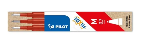 PILOT FRIXION Tintenrollerminen rot (3er Pack) - Langanhaltende Nachfüllminen für präzises Schreiben und einfache Handhabung