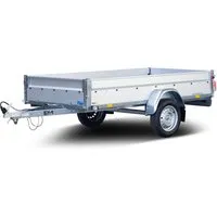 Stema Anhänger Basic STL 750-25-13 - Robuster Einachs-Anhänger - Autoanhänger mit 750 kg Gesamtgewicht, ideal für den Transport von sperrigen Gütern. Hohe Stabilität durch verzinktes Fahrgestell und verzurrbare Ladefläche für sichere Ladungssicherung.