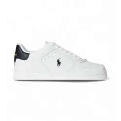 Polo Ralph Lauren Masters Court Turnschuhe für Herren - Weiß (44) - Lässige Masters Court Turnschuhe aus hochwertigem Leder mit perforiertem Obermaterial und stylischen Ripsbandbesätzen. Ideal für den urbanen Look und den täglichen Einsatz.