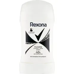 Rexona | Antitranspirant - 50 ml - für Frauen - 48h Invisible on Black+White - in einem Stift - Formel Ohne Alkohol