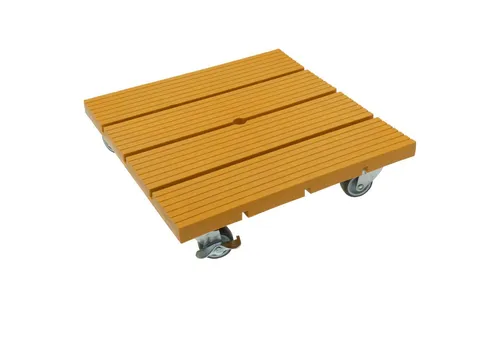 hrb Pflanzenroller WPC Rolluntersetzer Blumenroller witterungsbestaendig 80 kg Tragkraft