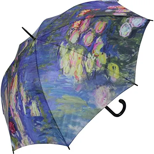 Stockschirm Künstlerschirm Automatik Art Taifun Monet - Seerosen mehrfarbig