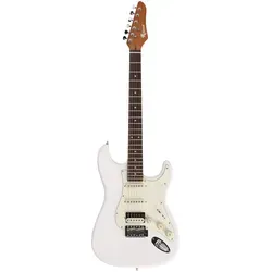 Redwood Standard S-Style RW RST HSS OWT - E-Gitarre für Einsteiger - Gitarren: Die Redwood Standard S-Style überzeugt durch langlebigen Solid Body und hochwertigen Roasted Maple Hals für exzellente Klangübertragung und Spielkomfort.