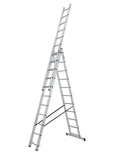 Krause Aluminium-Vielzweckleiter CORDA 7,30 m - Leitern - Robuste Aluminium-Vielzweckleiter mit einer maximalen Arbeitshöhe von 7,30 m, ideal für professionelle Anwendungen und sichere Erreichbarkeit.