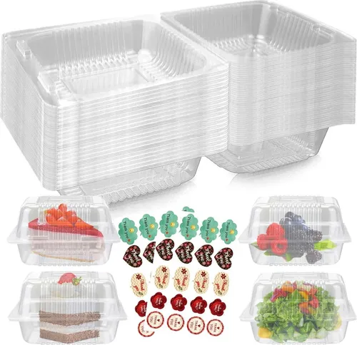Transparente Cupcake-Boxen, 4,2 Zoll – 50 Stück - Platzsparende Tortenschachteln für Cupcakes, Kuchen und Snacks. Ideal für Partys und Veranstaltungen, robust und aus sicherem Material in Lebensmittelqualität.