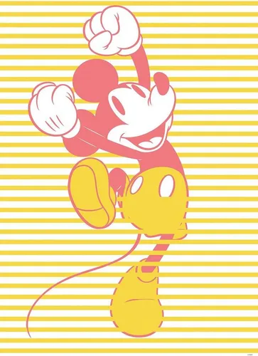 Komar Bild Mickey Unwind, Disney (1 St), Wandbild zur Dekoration im Kinderzimmer - ohne Rahmen